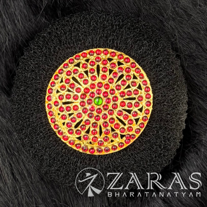 Bharatanatyam Dance Jewellery - Rakodi Flower RG Kemp Red CG image 0