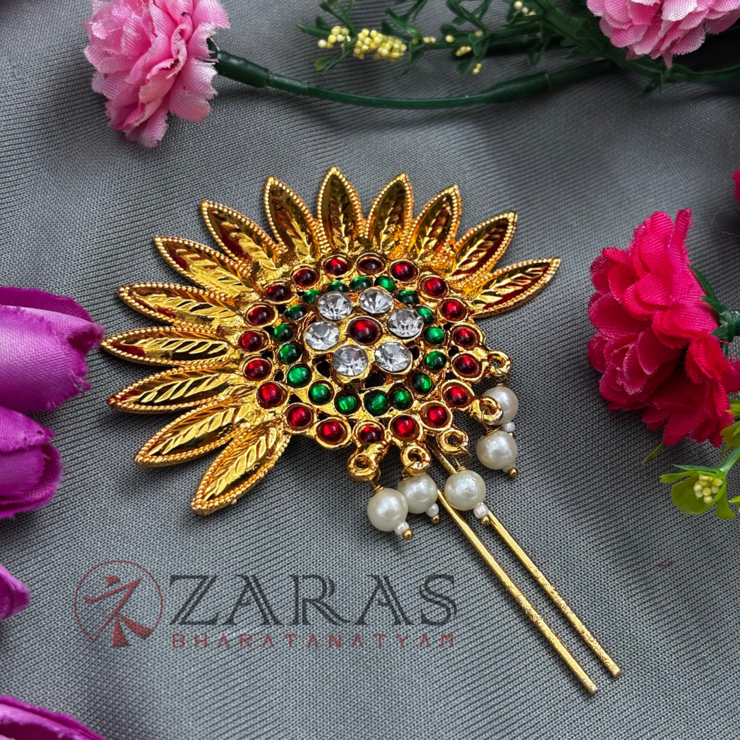 Bharatanatyam Dance Jewellery - Small Flower Head Arch RG Kemp CS image 1