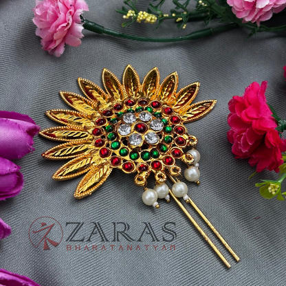 Bharatanatyam Dance Jewellery - Small Flower Head Arch RG Kemp CS image 1