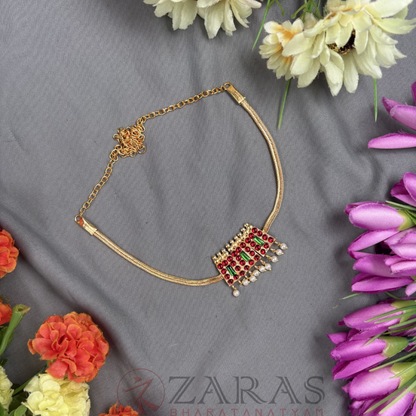 Bharatanatyam Dance Jewellery - Necklace Poothaali RG Kemp Choker Type image 0