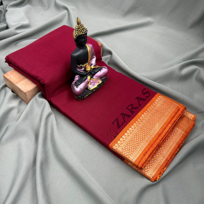 Bharatanatyam Dance Practice Saree - Maroon Gold S Gopuram Diamond image 1