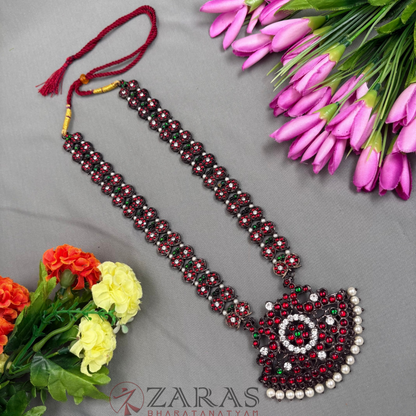 Bharatanatyam Dance Jewellery Black - Flower RG Kemp CS Beads image 0