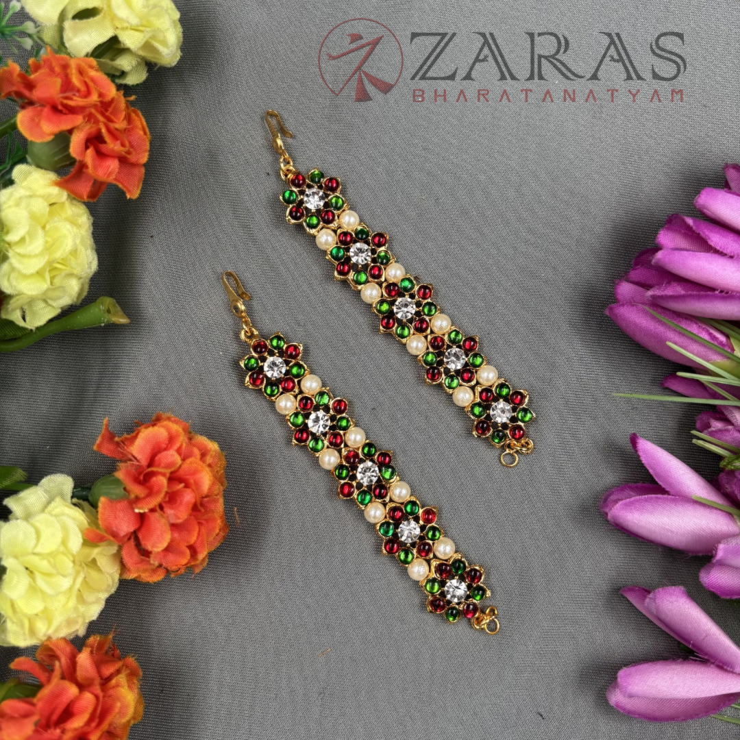Bharatanatyam Dance Jewellery - Flower Maatal RG Kemp CS image 0
