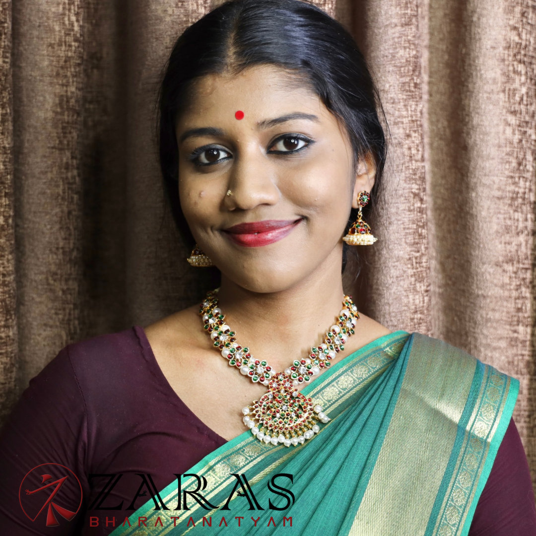 Bharatanatyam Dance Jewellery - Necklace RG Kemp CS Flower P Design image 1