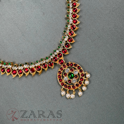 Bharatanatyam Dance Jewellery Necklace - Round Manga RG Kemp CS Beads image 1