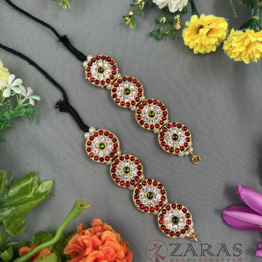 Bharatanatyam Dance Jewellery Maatal - Round Flower RG Kemp CS image 0