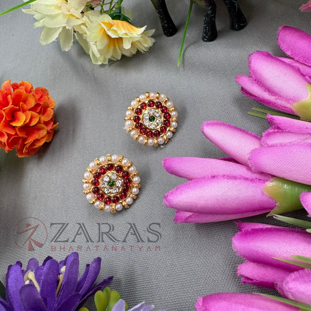 Bharatanatyam Dance Jewellery - Kammal RG Kemp with Beads image 0