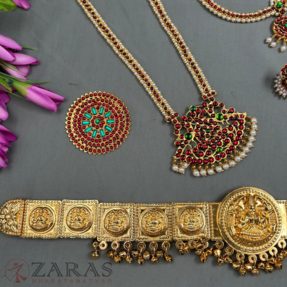 Bharatanatyam Dance Jewellery - Lettika Full Set RG Kemp image 1