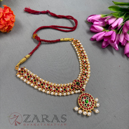 Bharatanatyam Dance Jewellery Necklace - Round V  RG Kemp CS Beads image 1