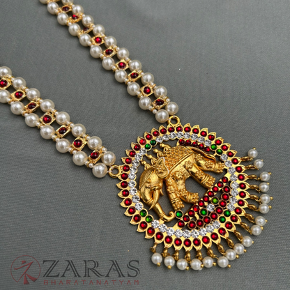 Bharatanatyam Dance Jewellery - Round Elephant Beads RG Kemp C Haaram image 3