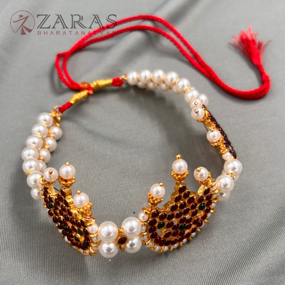 Bharatanatyam Dance Jewellery - 2L Beads Mo Choker RG Kemp 3M image 0