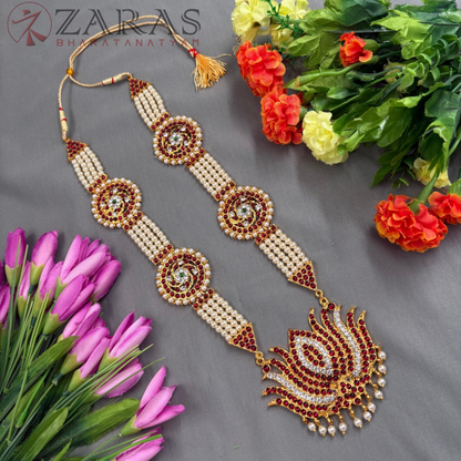 Bharatanatyam Dance Jewellery Haaram - 4L Balls Round Lotes RG Kemp Maalai / Haaram image 0