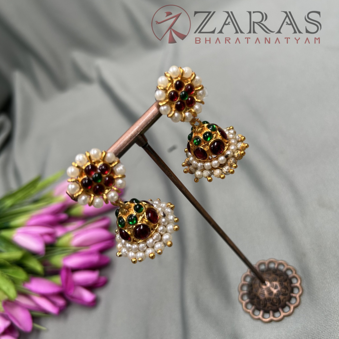 Bharatanatyam Dance Jewellery - 2 Line Jimiki RG Kemp image 0