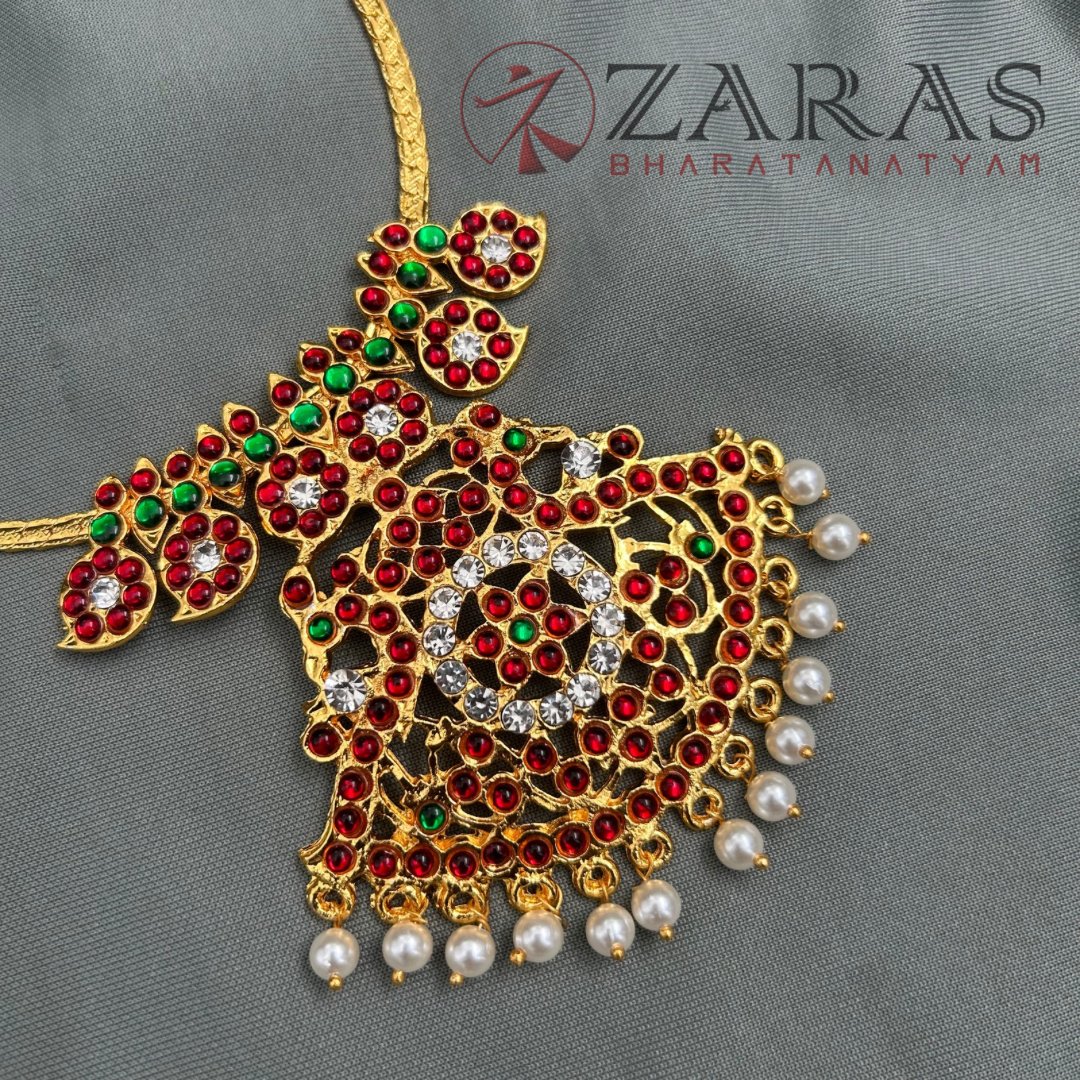 Bharatanatyam Dance Jewellery - Necklace Manga with Padak RG Kemp image 2