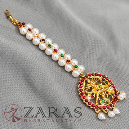 Bharatanatyam Dance Jewellery - Round Nadaraj RG Kemp Netti Chutti image 3