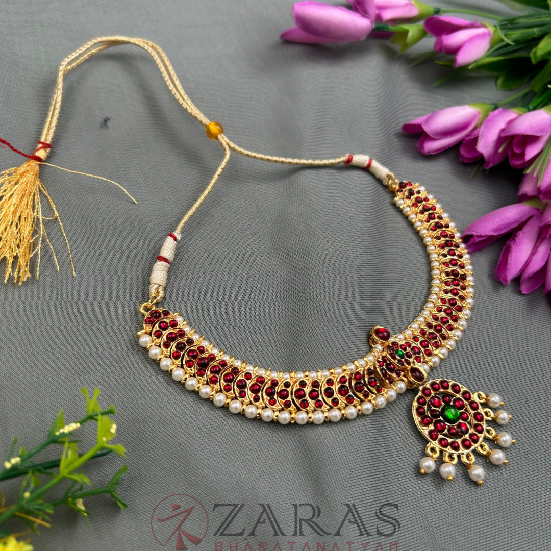 Bharatanatyam Dance Jewellery - C Round Necklace RG Kemp image 1