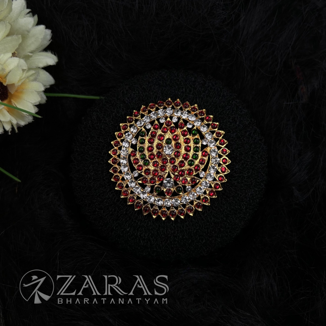 Bharatanatyam Dance Jewellery - Rakodi Lotus CS RG Kemp image 1