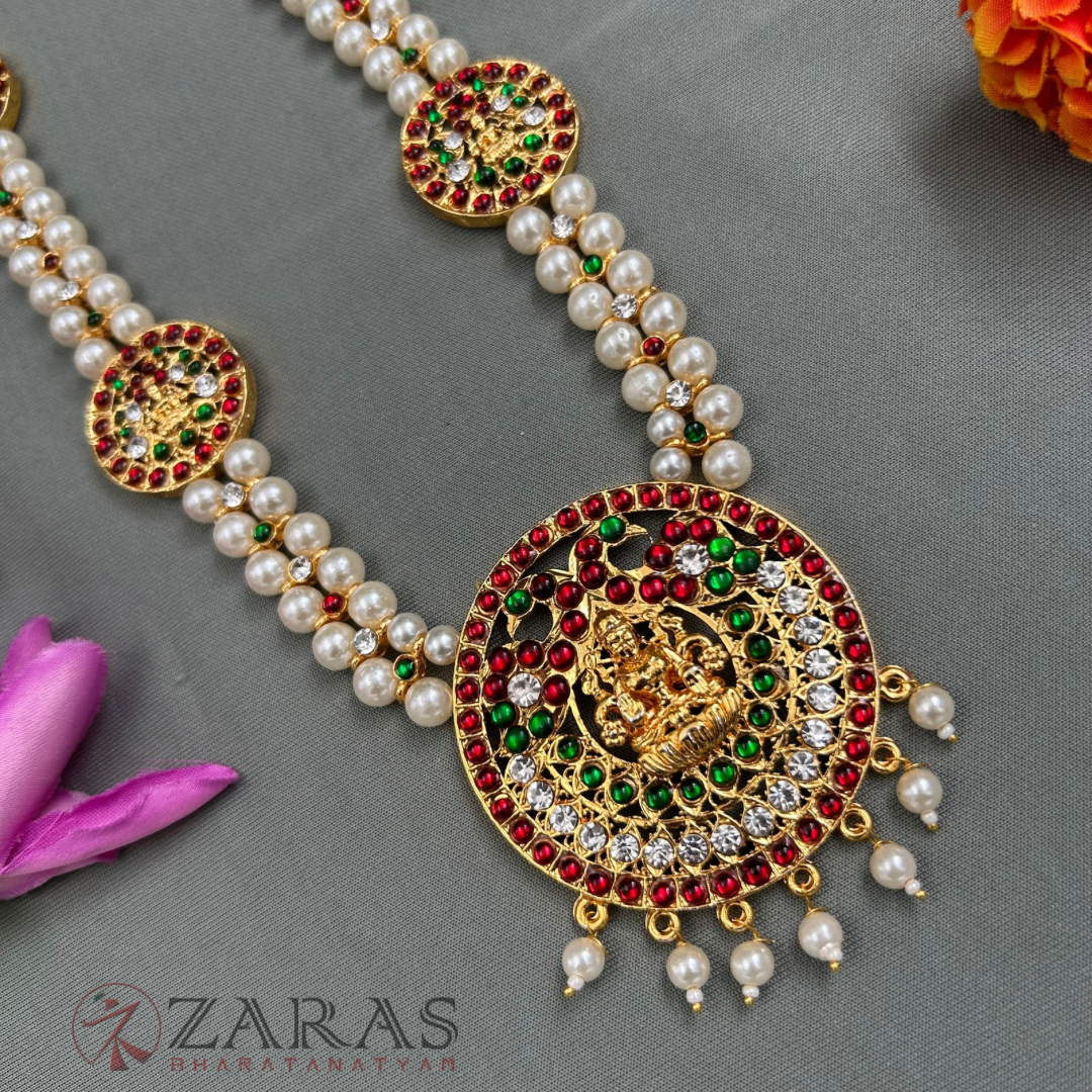 Bharatanatyam Dance Jewellery - 2L Balls R Lakshmi RG Kemp Long Maalai / Haaram image 2