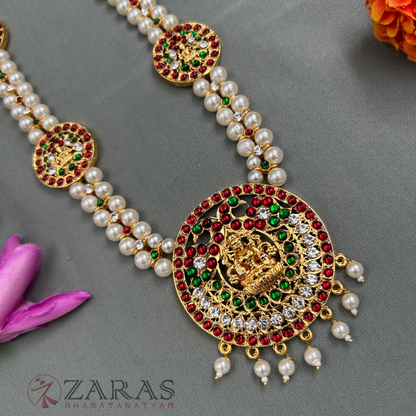 Bharatanatyam Dance Jewellery - 2L Balls R Lakshmi RG Kemp Long Maalai / Haaram image 2