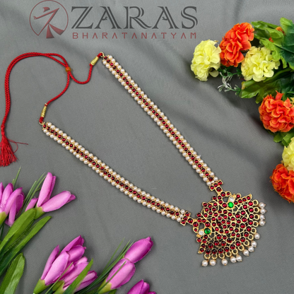 Bharatanatyam Dance Jewellery - Padak Beads RG Kemp Haaram M image 0