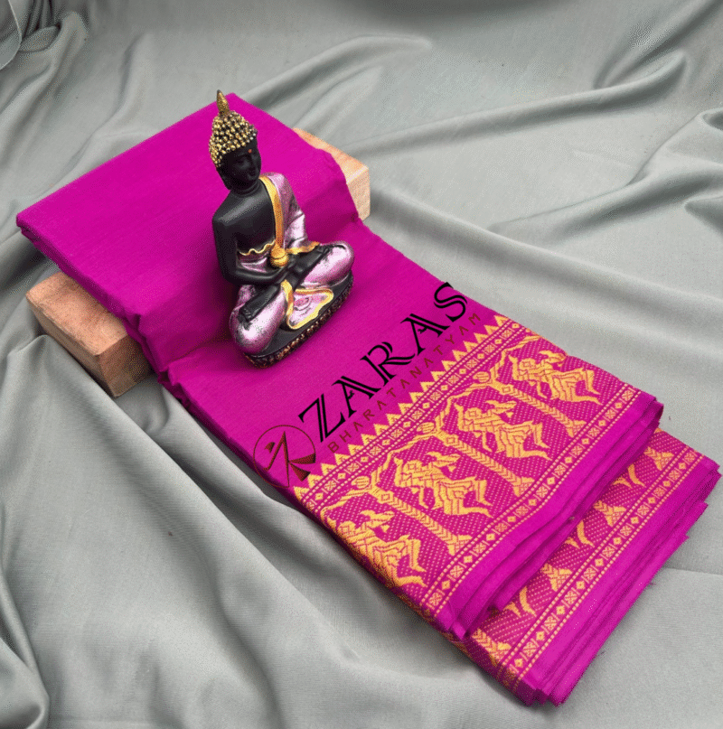 Bharatanatyam Dance Practice saree