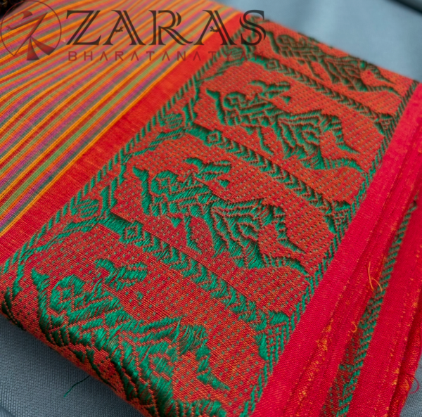 Bharatanatyam Dance Practice saree