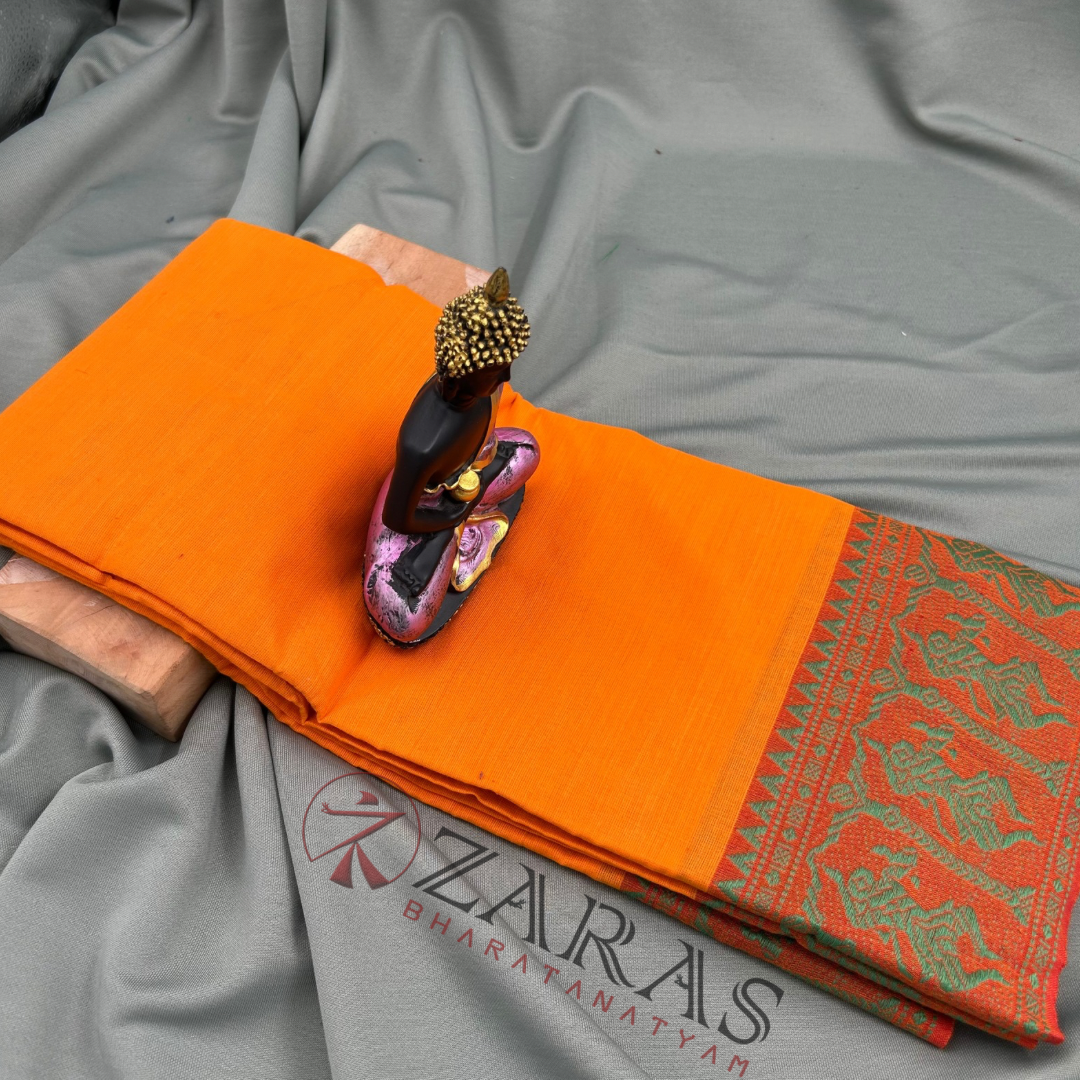 Bharatanatyam Dance Practice Saree