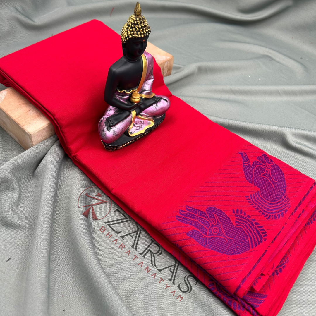 Bharatanatyam Dance Practice saree