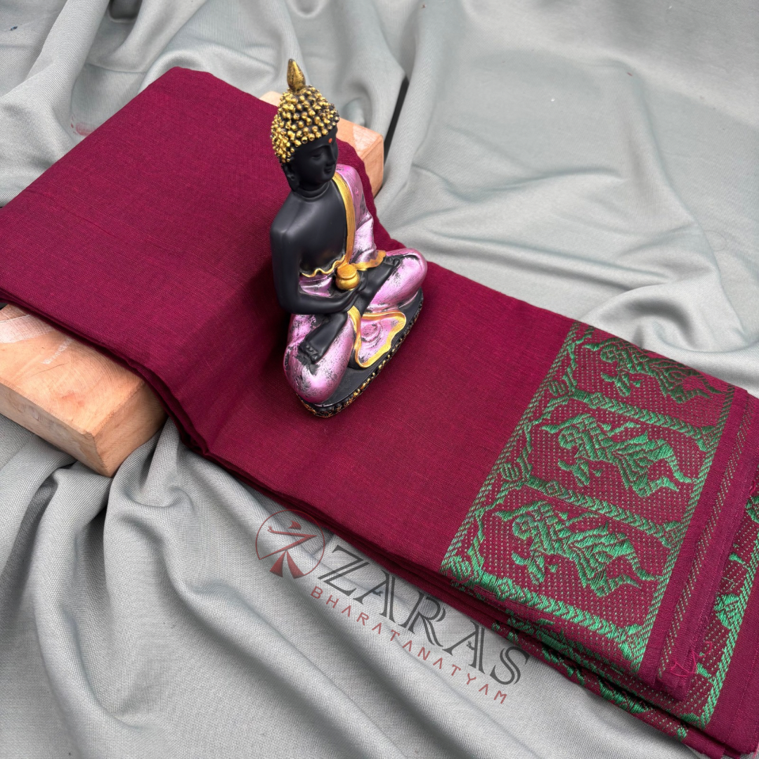 Bharatanatyam Dance Practice Saree