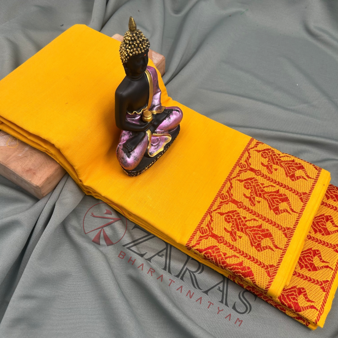 Bharatanatyam Dance Practice Saree