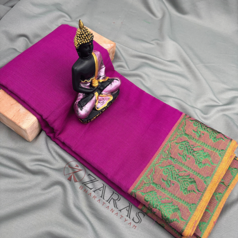 Bharatanatyam Dance Practice Saree