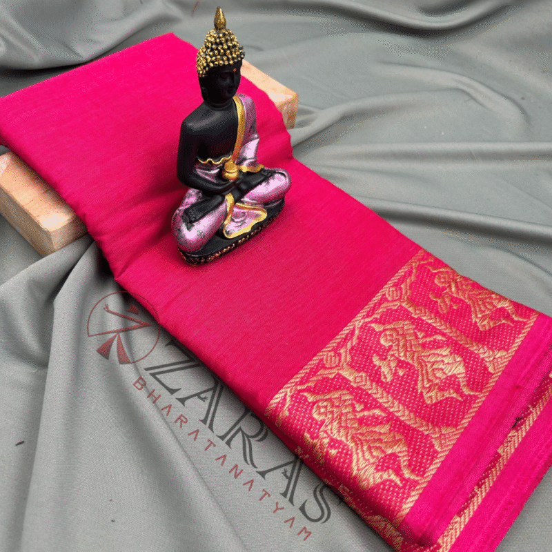 Bharatanatyam Dance Practice Saree
