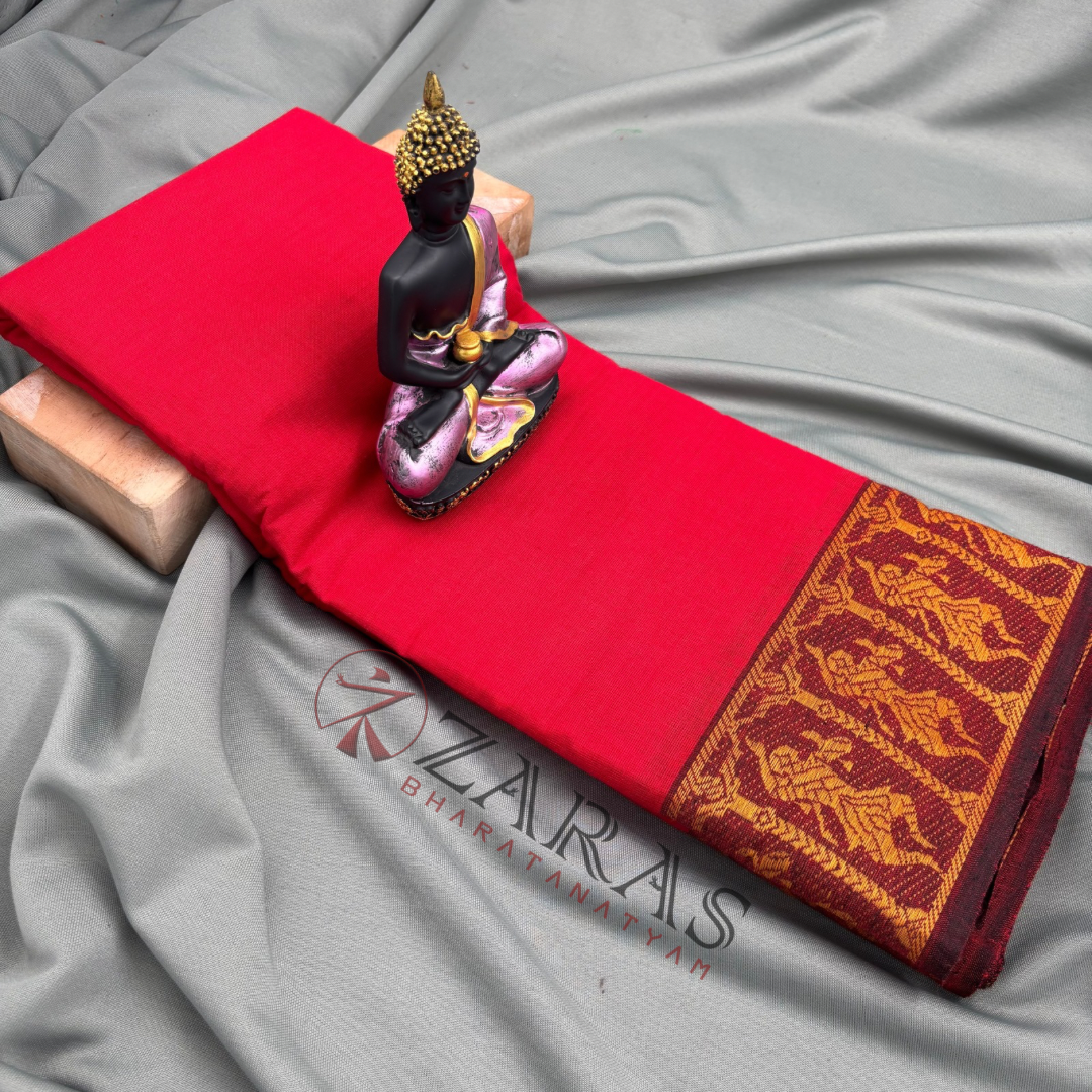 Bharatanatyam Dance Practice Saree