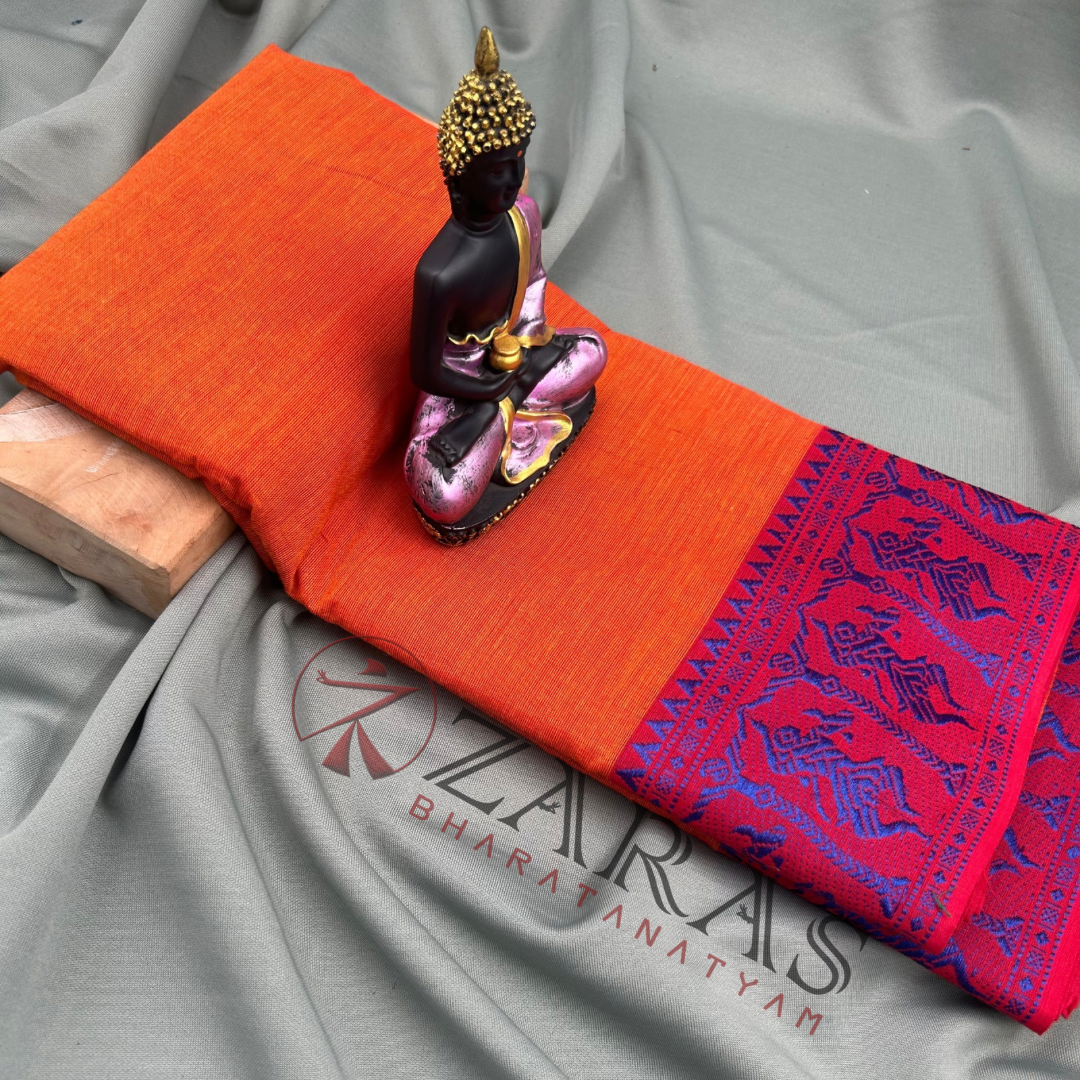Bharatanatyam Dance Practice Saree
