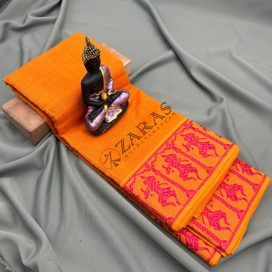 Bharatanatyam Dance Practice saree