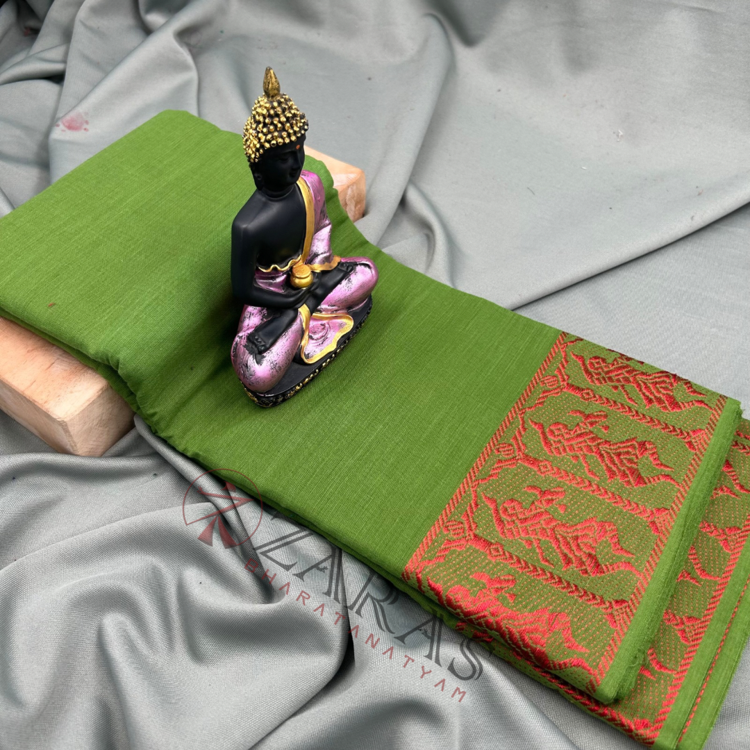 Bharatanatyam Dance Practice Saree