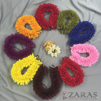 Bharatanatyam dance cloth flower