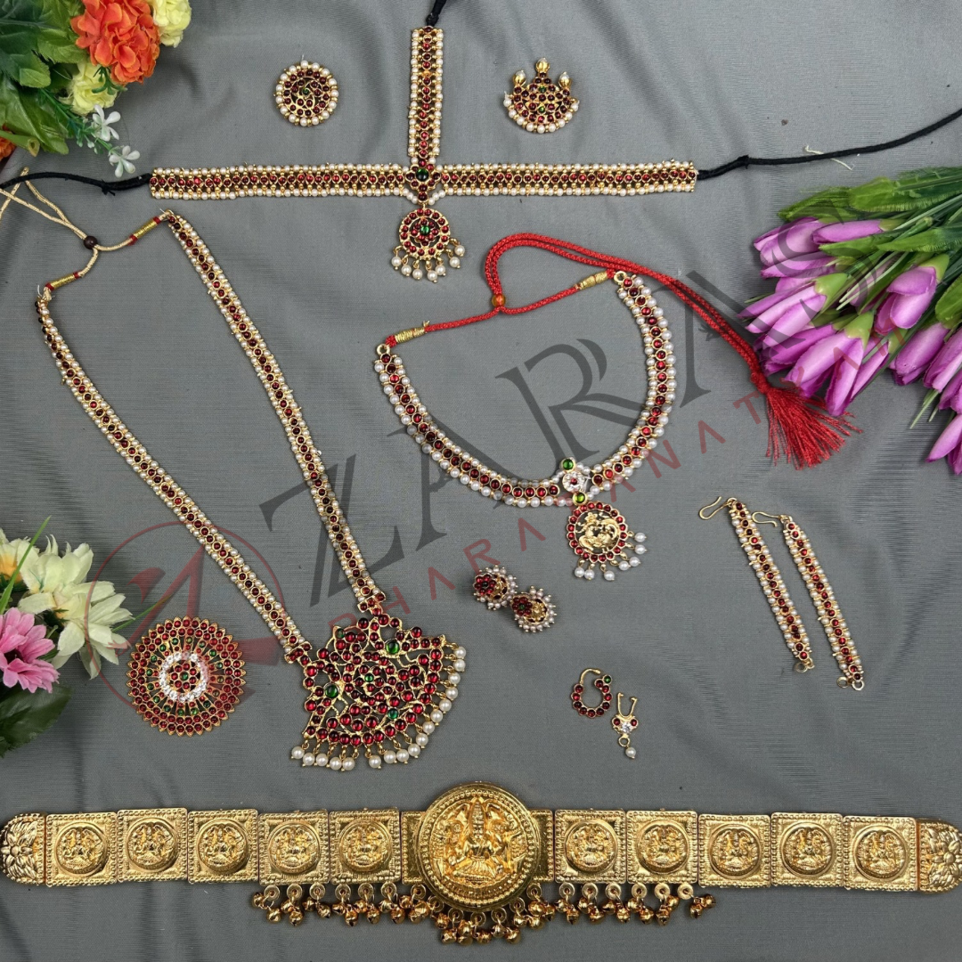 Bharatanatyam Dance Jewellery Full set Bharatanatyam Dance Jewellery Full set