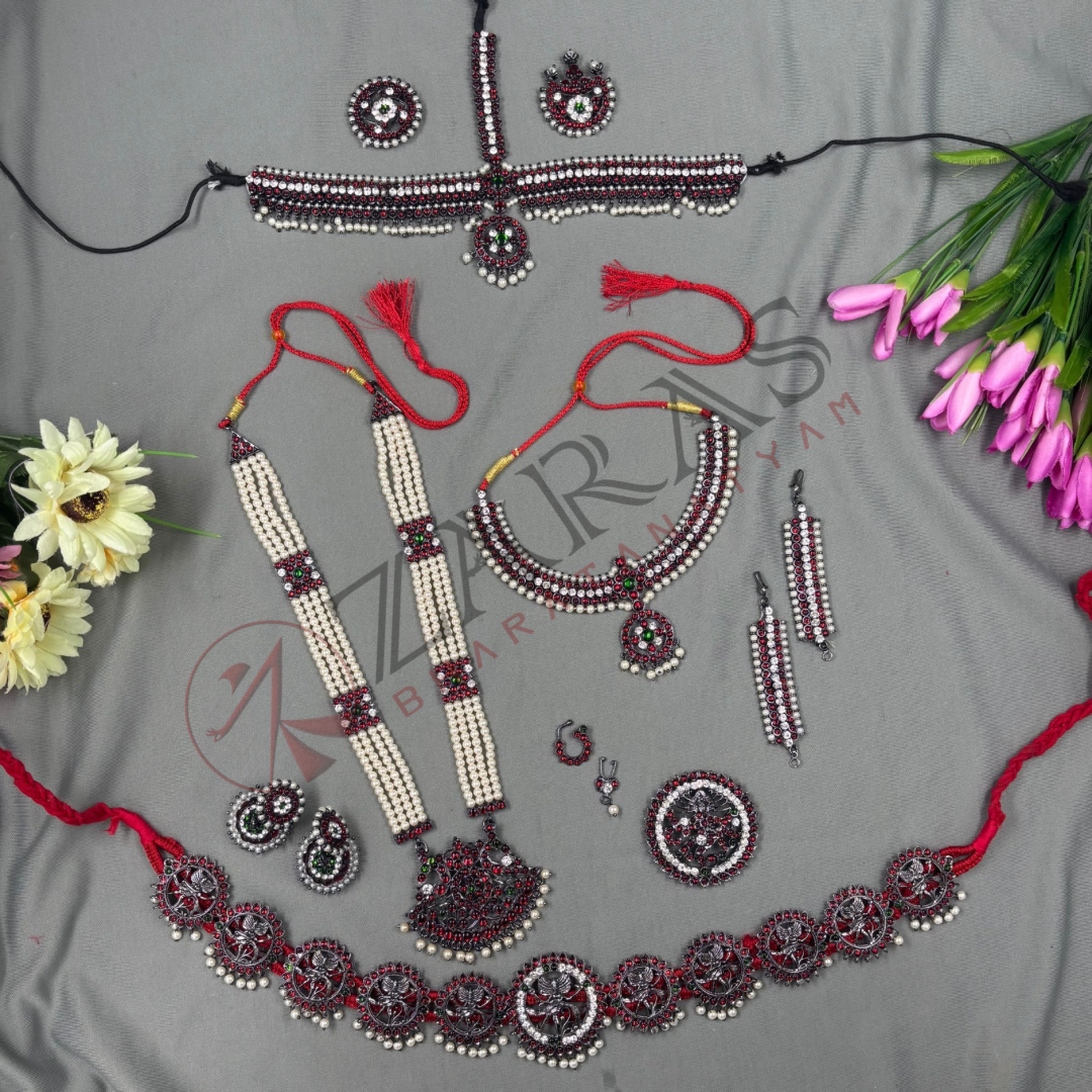Bharatanatyam Dance Jewellery Kemp Set Bharatanatyam Dance Jewellery Kemp Set