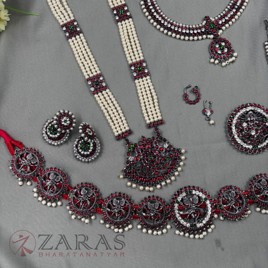 Bharatanatyam Dance Jewellery Kemp Set Bharatanatyam Dance Jewellery Kemp Set