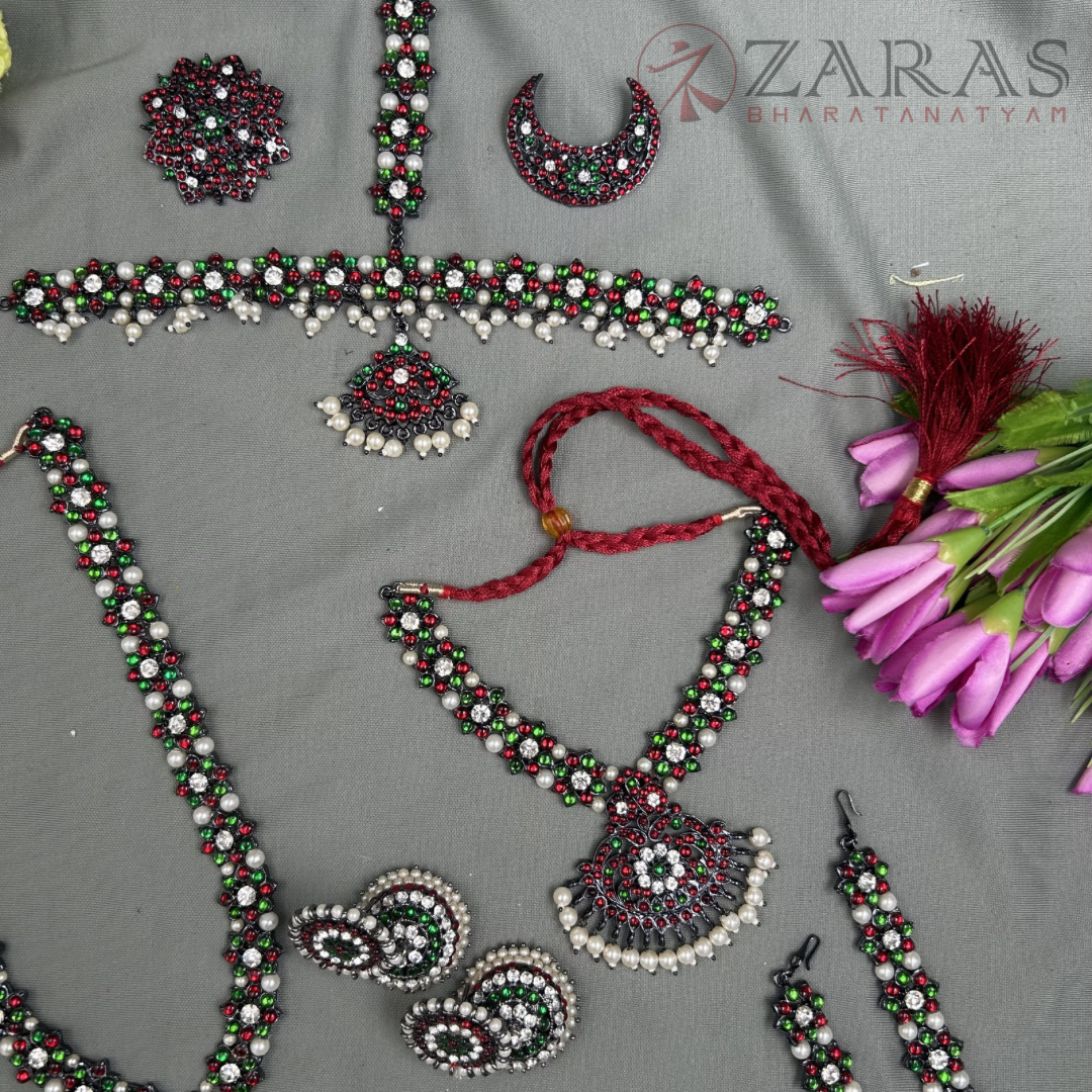 Bharatanatyam Dance Jewellery Full set Bharatanatyam Dance Jewellery Full set