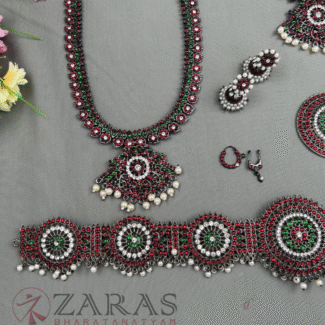 Bharatanatyam Dance Jewellery Kemp Set