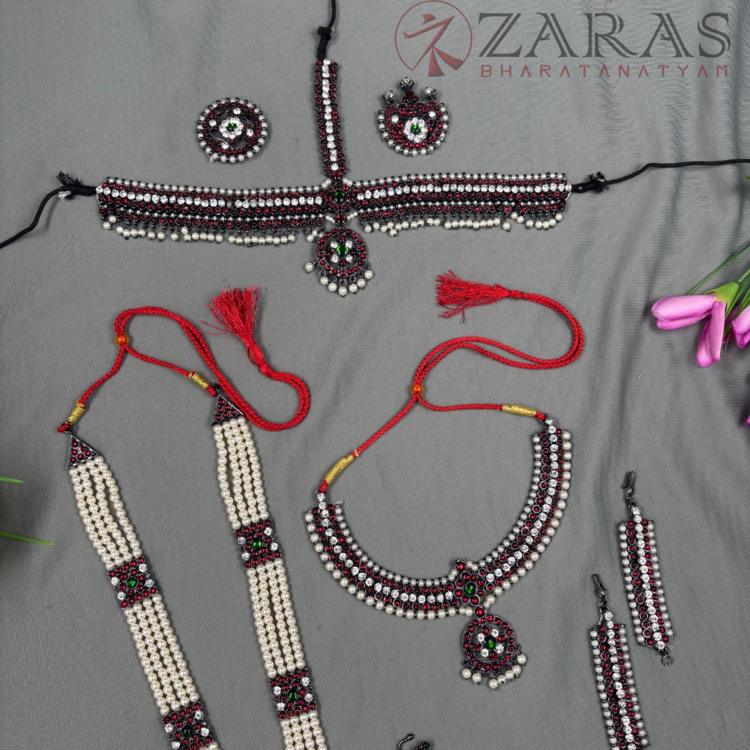 Bharatanatyam Dance Jewellery Kemp Set Bharatanatyam Dance Jewellery Kemp Set