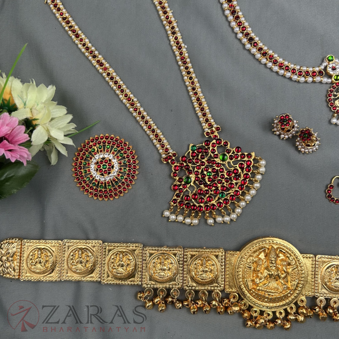 Bharatanatyam Dance Jewellery Full set Bharatanatyam Dance Jewellery Full set