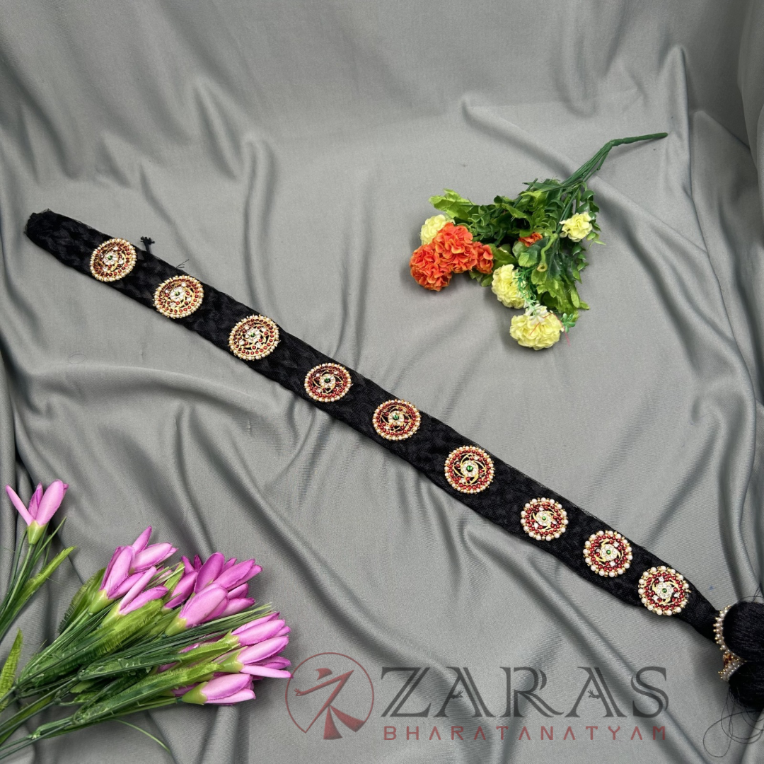 Bharatanatyam Dance Hair Accessories Kemp Jada Set Bharatanatyam Dance Hair Accessories Kemp Jada Set