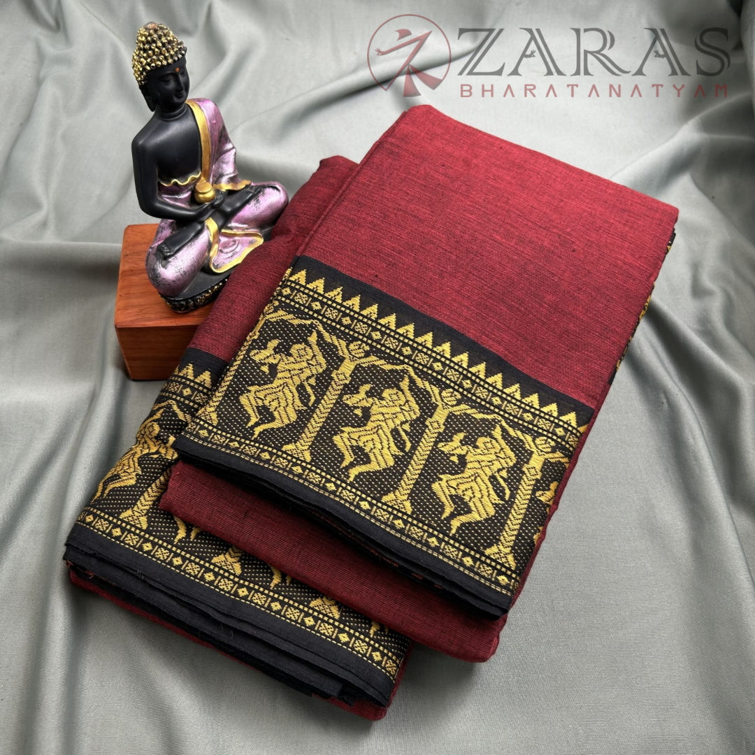 Bharatanatyam Dance Practice saree