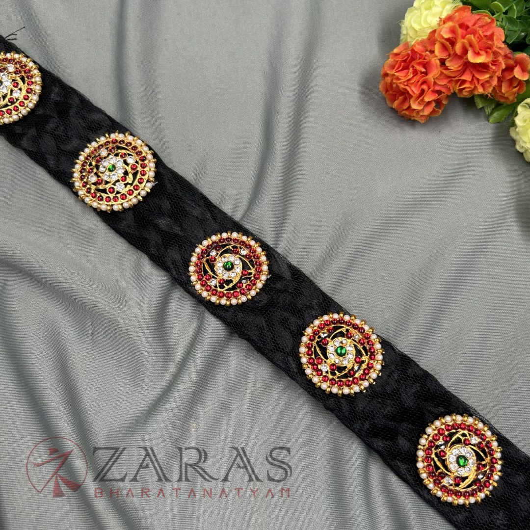 Bharatanatyam Dance Hair Accessories Kemp Jada Set Bharatanatyam Dance Hair Accessories Kemp Jada Set
