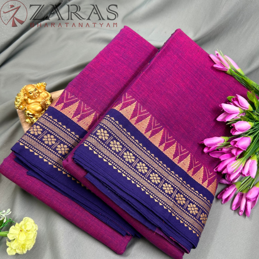 Bharatanatyam Dance Practice saree