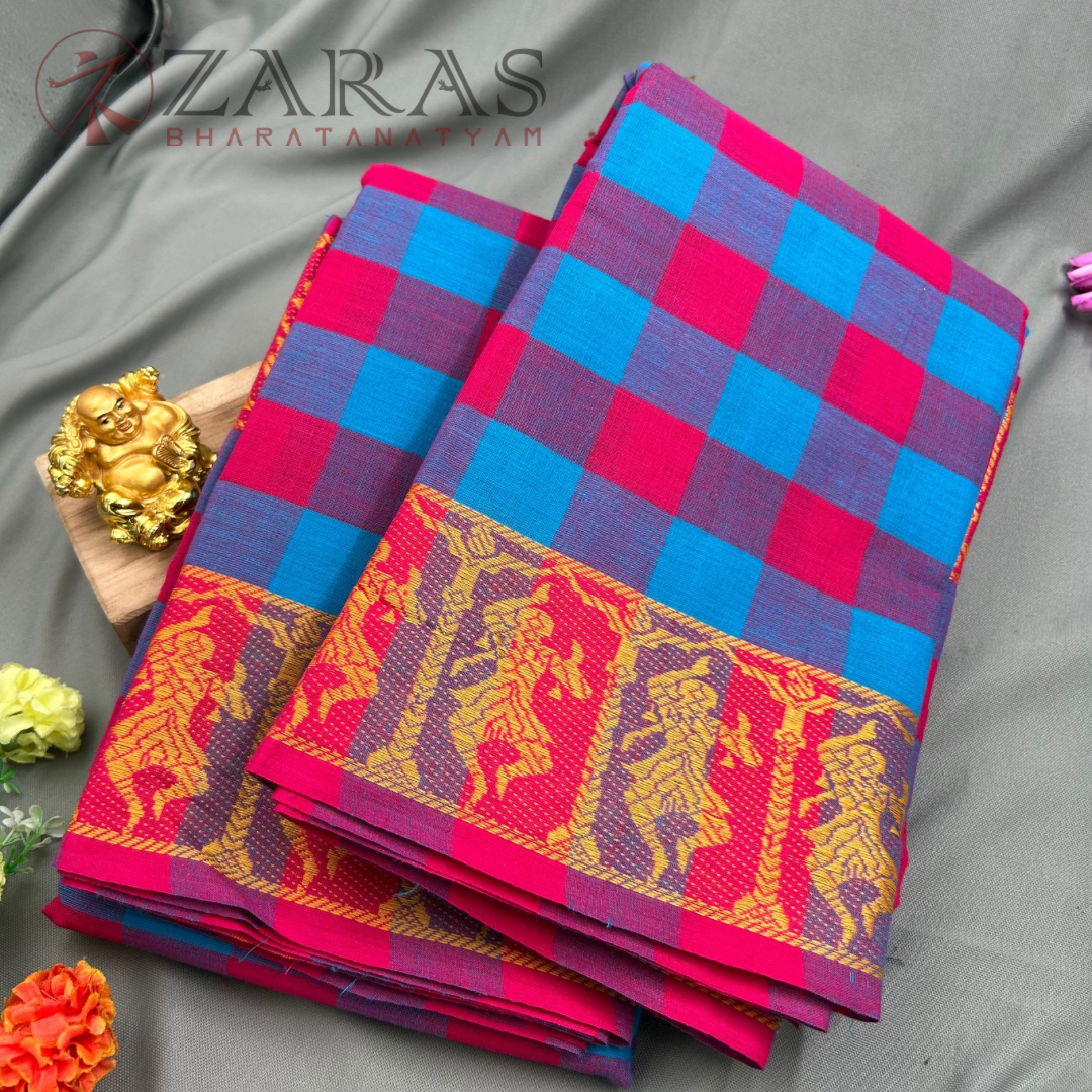 Bharatanatyam Dance Practice saree