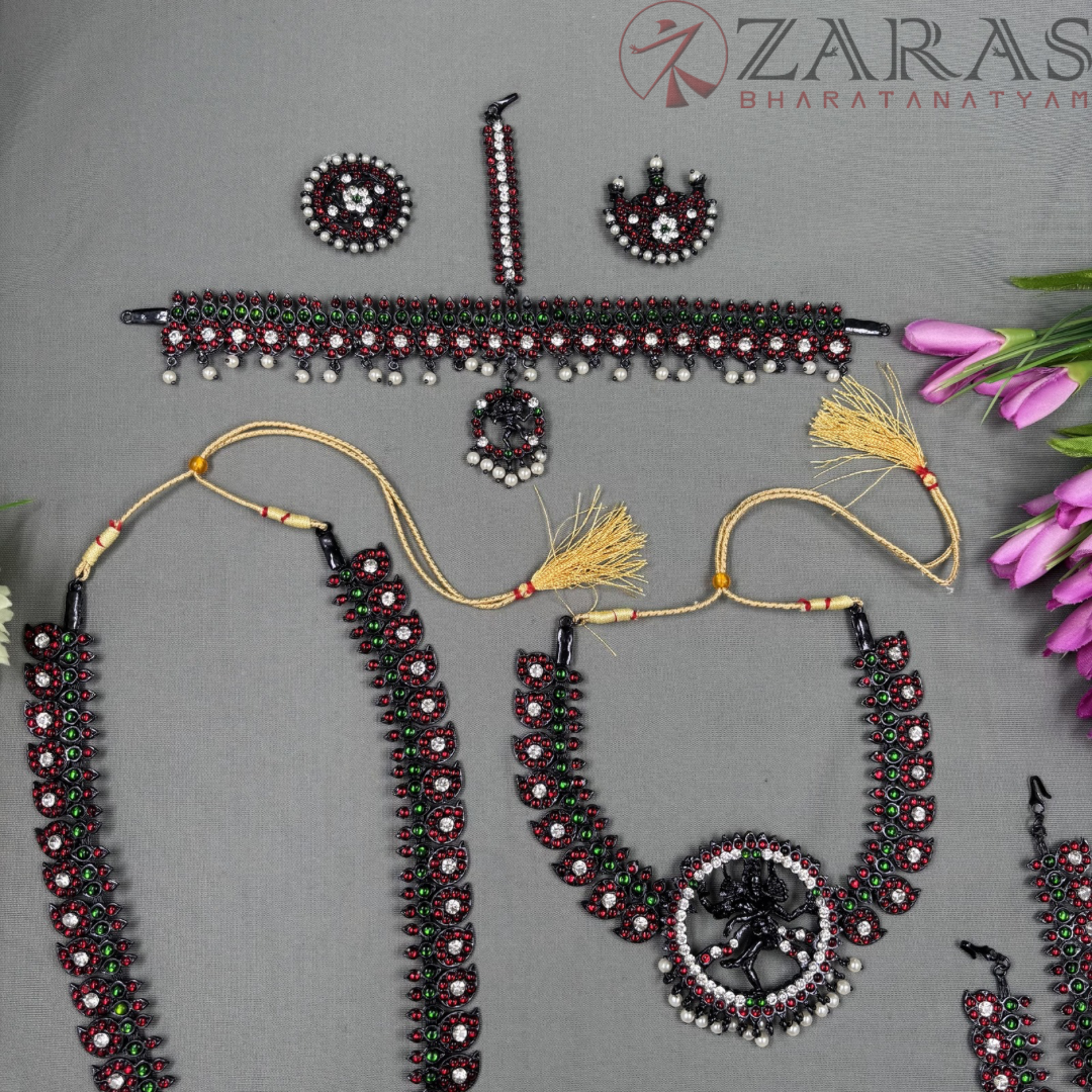 Bharatanatyam Dance Jewellery Kemp Set Bharatanatyam Dance Jewellery Kemp Set